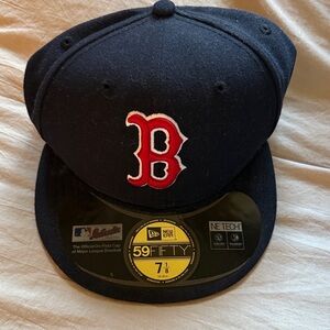 New Era 59FIFTY Navy Cap with Red Emblem